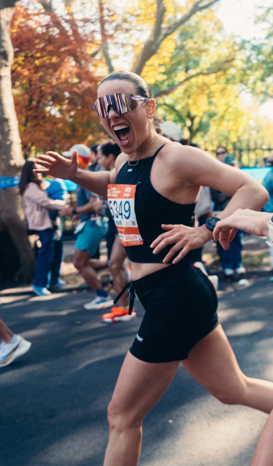 Rose Hall, founder of EnduraX, running in a race